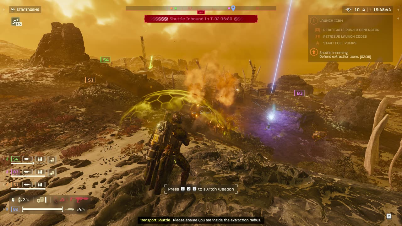 Synergy with randoms on Super Helldive BUGS on ESTANU