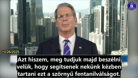 【HU】Bessent: Trump fenyegetése a Kínával szembeni 100%-os vámokkal erős előnyt biztosít számomra