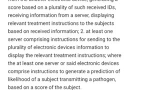 Pfizer's patent to track those that receives a vaccine