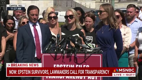 Trump's military flyover interrupts Epstein survivors' press conference