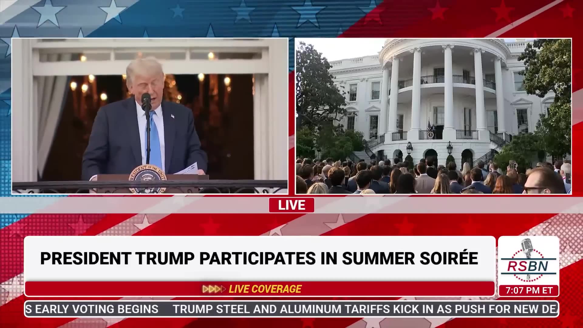 FULL President Trump gives speech at the Summer Soirée at the White House - 6425