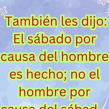 “El sábado fue hecho para el bien del hombre” macros 2-27 #shortvideo #shorts #youtubeshorts #ytshor