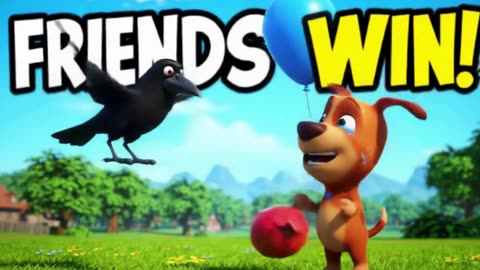 AI Animation: Puppy & Crow’s Balloon vs Naughty Cat