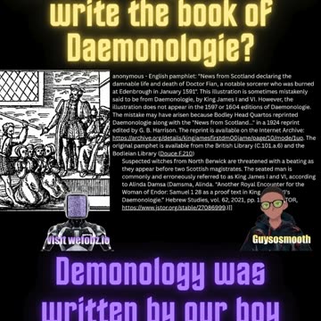 Why did Kings James I write the book of Daemonologie?