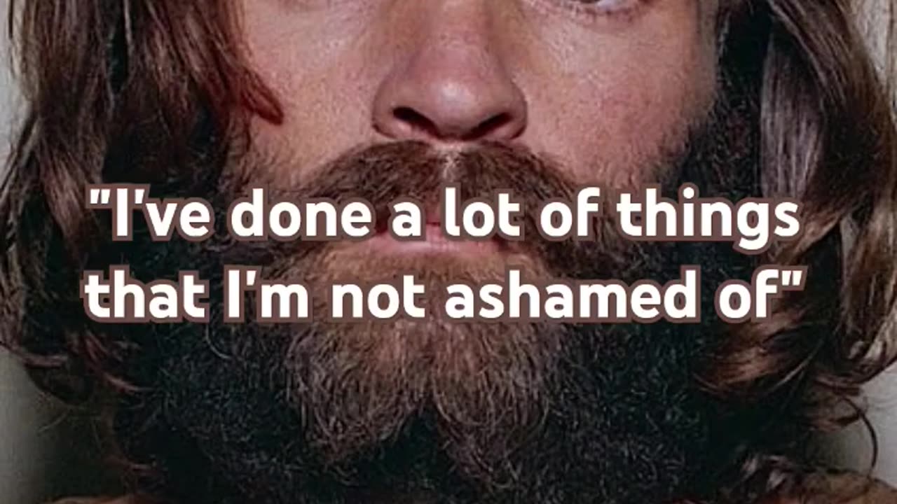 DEEP THOUGHTS WITH CHARLES MANSON - VOL. 73: "I KILLED A LOT PEOPLE"