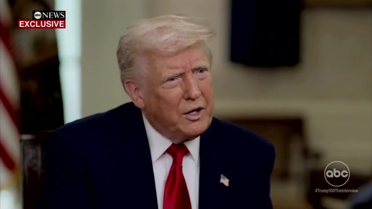 Trump corrects ABC News interviewer after he asked if he was using power for personal revenge
