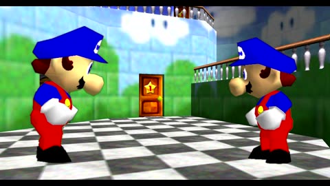TWO BLUE MARIO'S