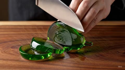 Cutting Glass Fruit red apple #satisfying #asmrsounds #asmr #fruit