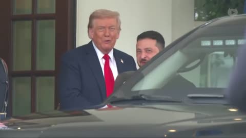 Zelenskyy greets President Trump wearing no suit