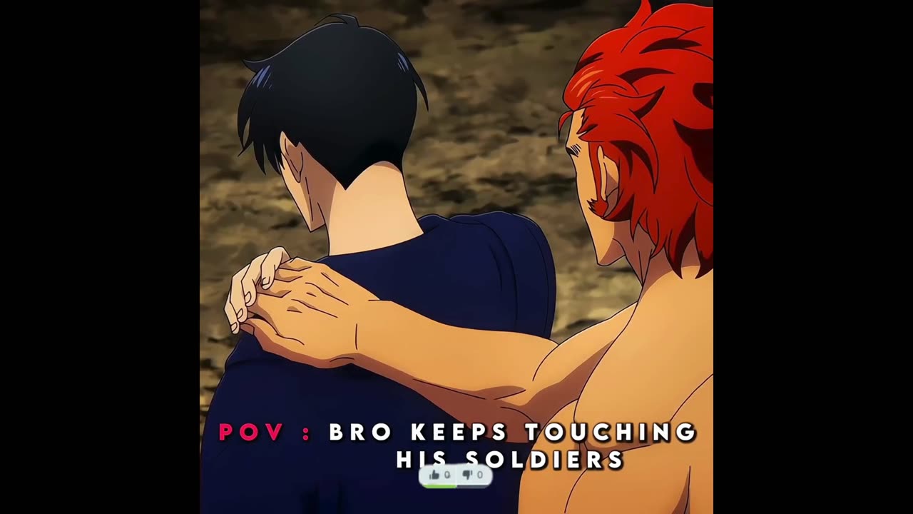 Bro keeps touching his shoulder