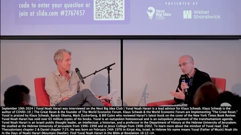 Yuval Noah Harari's Great Reset Agenda?