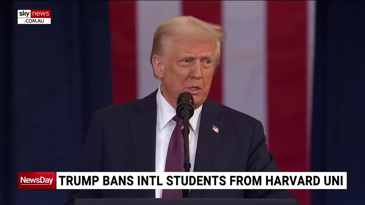 Trump administration bans Harvard from enrolling international students