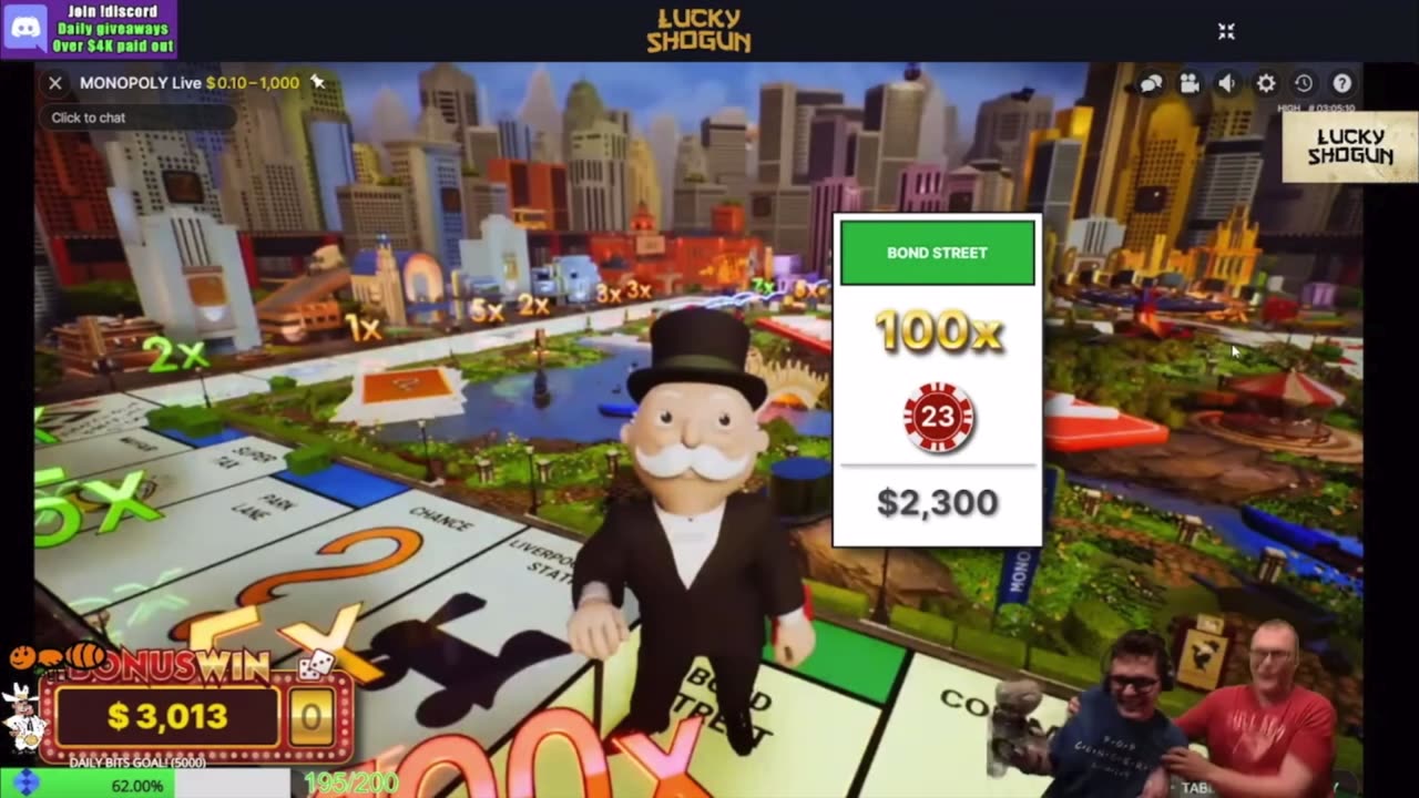 MASSIVE WIN ON MONOPOLY LIVE!