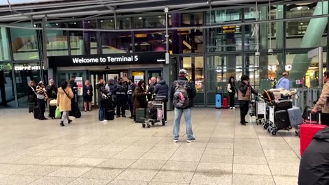 Travellers stranded as nearby fire shuts Britain's Heathrow Airport