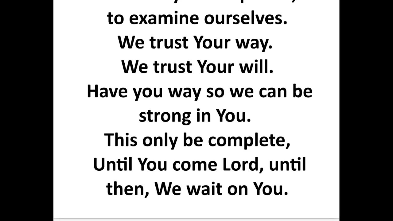 Be Strong in the Lord lyrics video