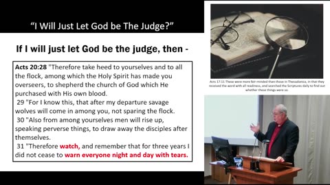 I Will Just Let God Be The Judge
