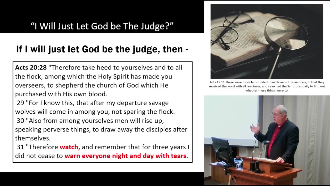 I Will Just Let God Be The Judge