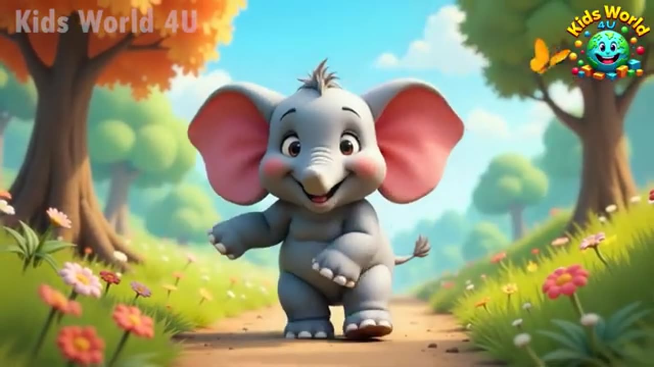 Ek Mota Hathi | एक मोटा हाथी झूम के चला | Funny Elephant Cartoon | Hindi Rhymes for Kids | New Video