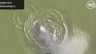 Ukrainians Open Up On Russian Trying to Cross Dnipro River
