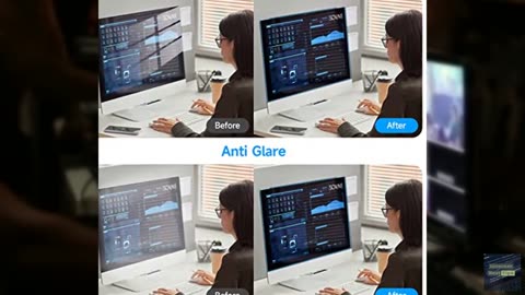 Kpyphm Blue Light Screen Protector 24 Inch - Filter with Anti-Blue, Anti-Glare a