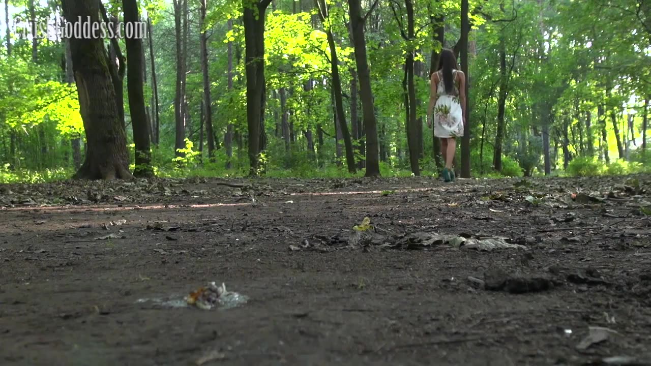 Wedge Heel sandals on a Dirt Path