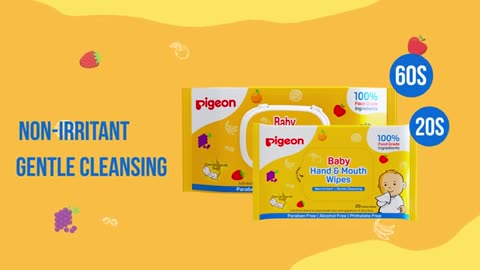 Baby Hand and Mouth Wipes | Pigeon India