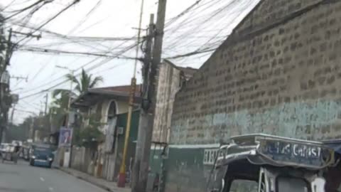 "Gloomy" Gov. A. Pascual Street in Navotas City in the Philippines
