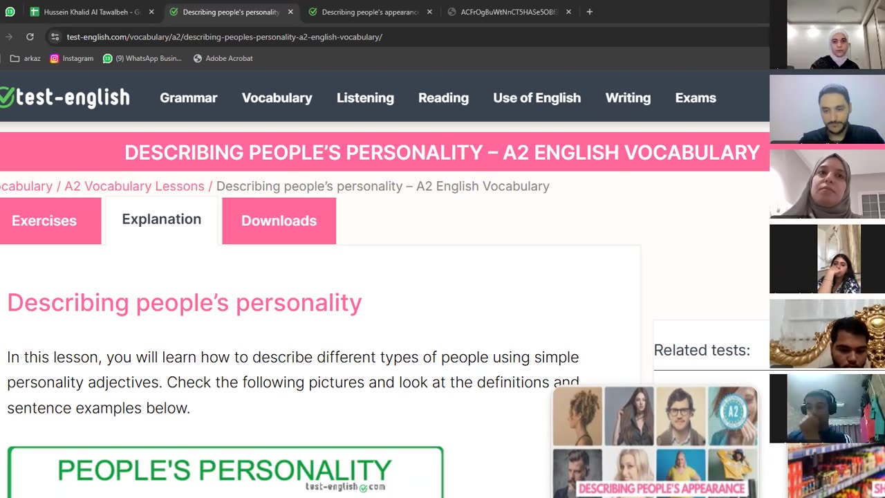Fluent Learners-A2 (25) Describing people