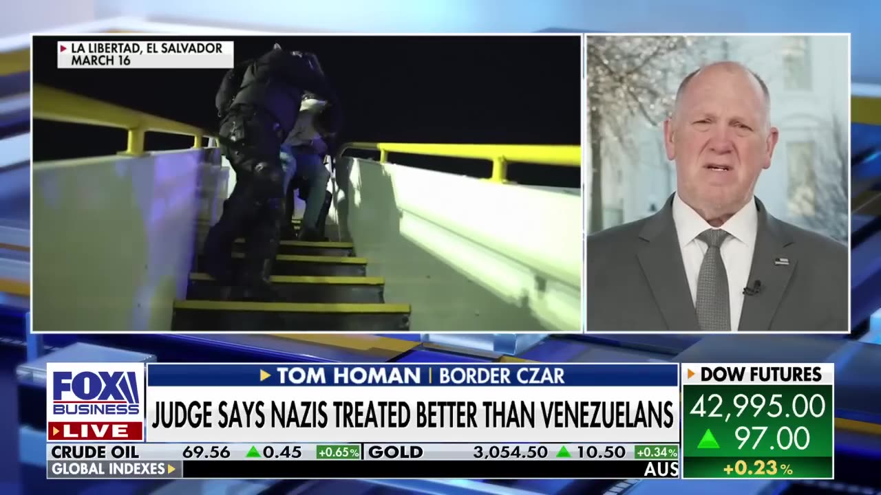'IT'S DISGUSTING': Tom Homan unleashes blistering response to judge's deportation comparison