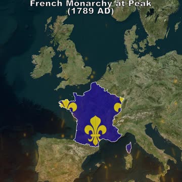 French Monarchy at Peak (1789 AD) vs French Republic Established (1870 AD)