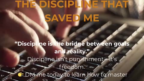 The Discipline That Saved Me