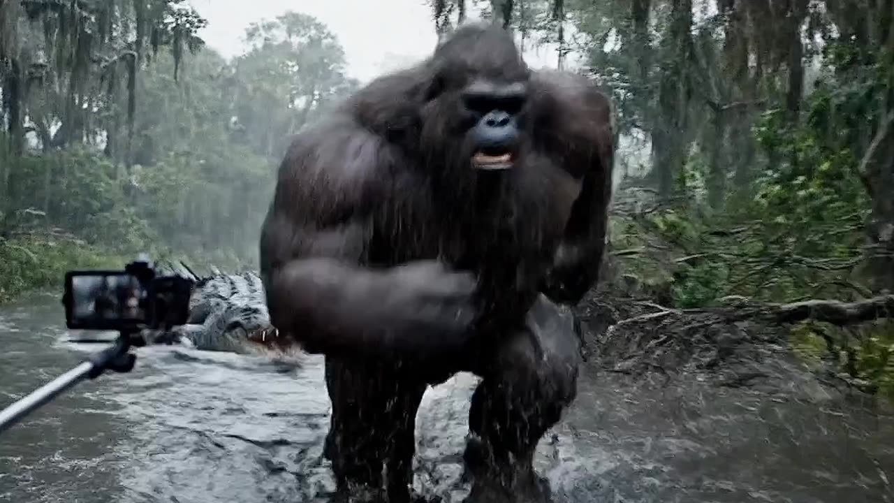 Bigfoot's Terrifying Escape from the Crocodile