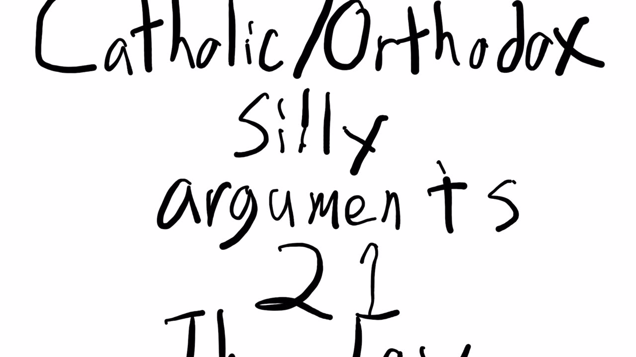 Catholic/Orthodox silly arguments 21