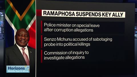 South Africa's Ramaphosa Suspends Police Minister