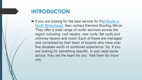 Best Flat Roofs in North Birkenhead