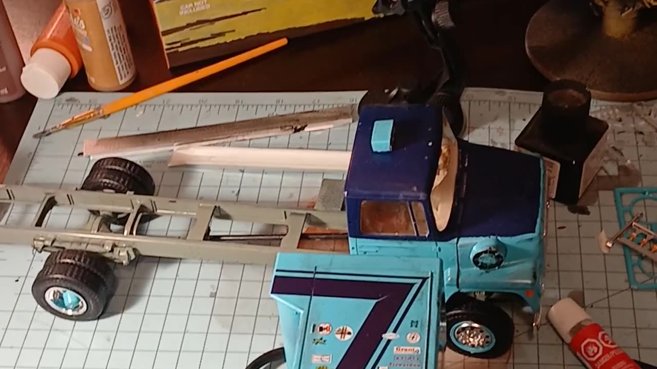 AMT Ford Race Car Hauler Full Build Part 7