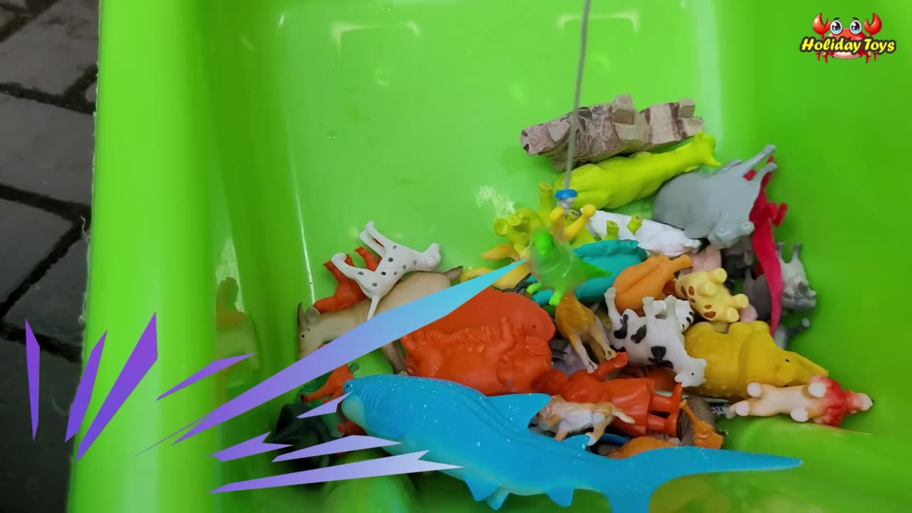 Monkey Looking for Bananas in the Middle of the Forest with Gorillas