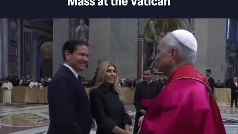 Pope Leo XIV Greets VP JD Vance & Sec. Marco Rubio After His Inaugural Mass at the Vatican