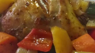 One Pan Chicken & Potatoes | FeelGoodFoodie | Mediterranean Baked Chicken Dinner. The Golden Balance