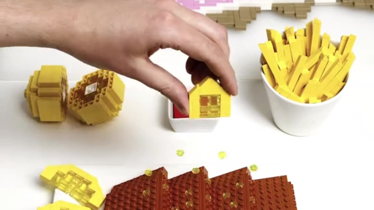 Cooking LEGO Fish & Chips in Stop Motion 🍟🐟 You Won’t Believe This! #fyp #stopmotion #viral #shorts