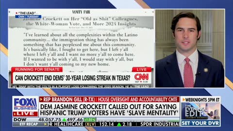 Brandon Gill Says Jasmine Crockett's Tactics Is Not 'Compelling Strategy