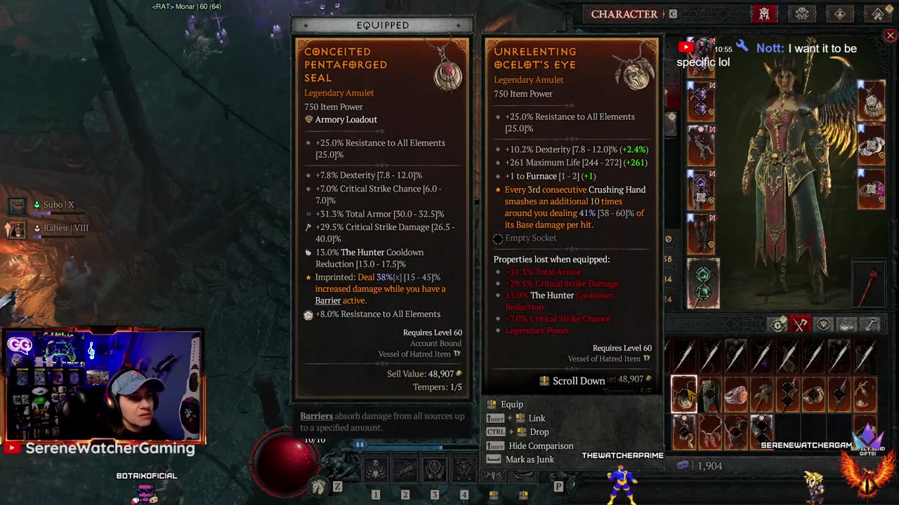 Serene Here For S8 #DiabloIV Grind!