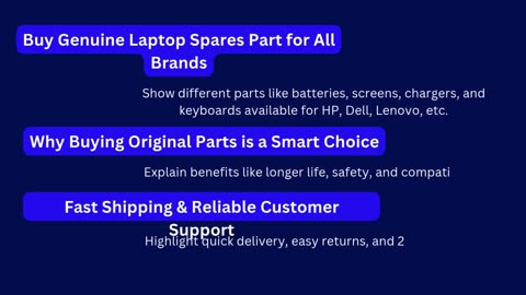 Buy High-Quality Laptop Spare Parts at Wholesale Prices in Delhi