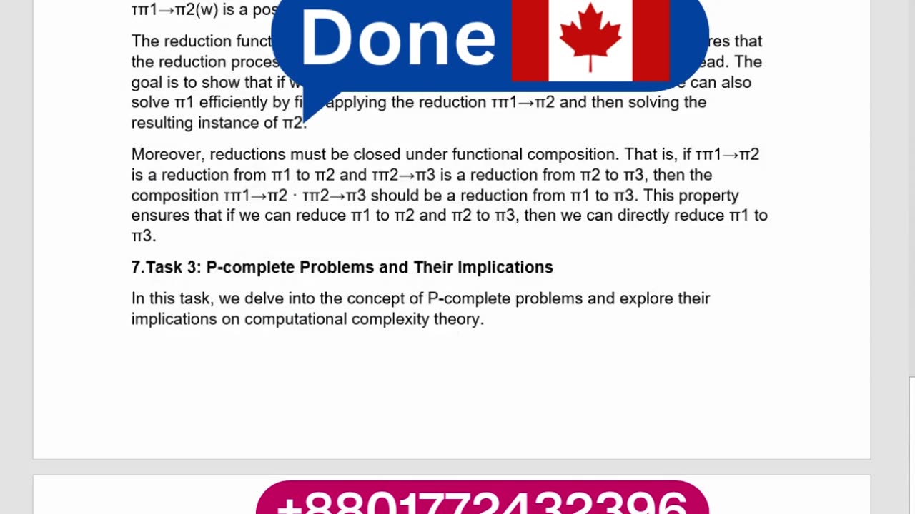 Student Work (Assignment) | CSc 590 Report P-Complete Problem | Bishop’s University