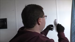 Prepping Last Tiny House Window