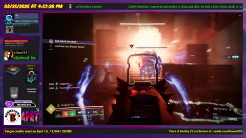 Destiny 2: 3-25-25 The Broken Deep is the Lost Sector. Void/Strand Surge.