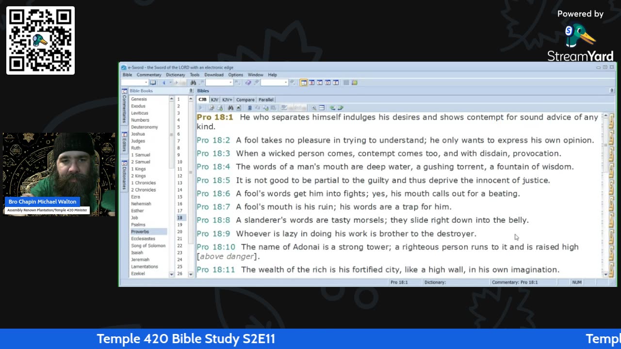 Temple 420 Bible Study Proverbs 15-21