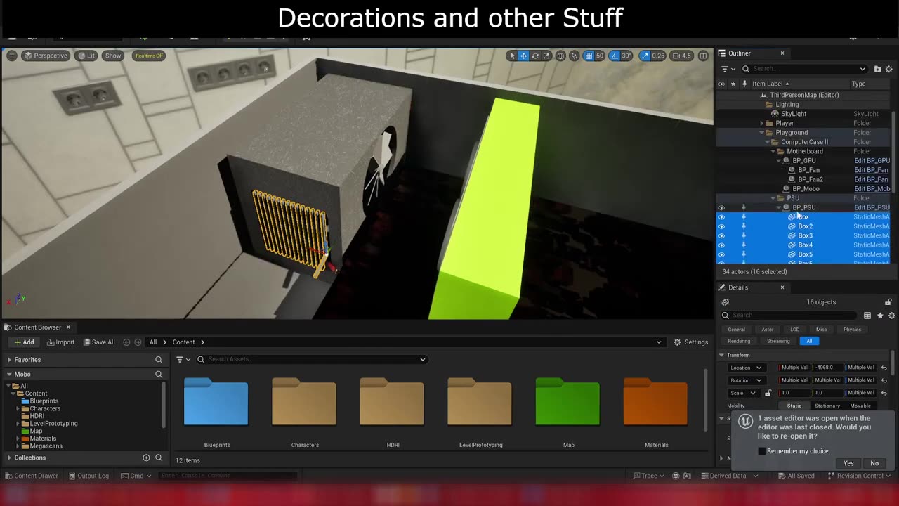 UNITY TO UNREAL ENGINE - TIMELAPSE | BLENDER | UNITY | UE5 | MESH ISSUES | BLUEPRINTS | PORTFOLIO
