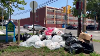 Garbage piles up in Philadelphia as thousands of city workers strike
