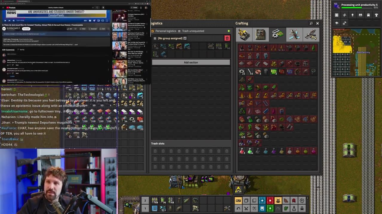 [Mirror] Destiny YouTube Stream